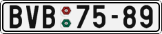 License plate of the Czech Republic, Cars (1960)