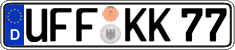 German license plate, Regular plates