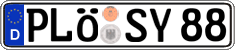 German license plate, Regular plates