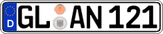 German license plate, Regular plates