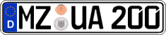 German license plate, Regular plates