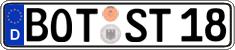 German license plate, Regular plates