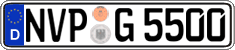 German license plate, Regular plates