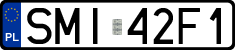 License plates of Poland, Regular car plates