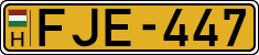 license plates of Hungary, Commercial vehicles (1990)