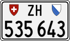 License plate of Switzerland, Cars