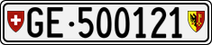 License plate of Switzerland, Cars