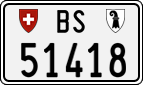 License plate of Switzerland, Cars