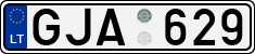 License plate of Lithuania, Cars
