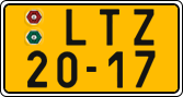 License plate of the Czech Republic, Commercial vehicles (1960)