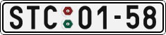 License plate of the Czech Republic, Cars (1960)