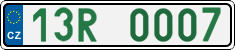 License plate of the Czech Republic, Sportcars (2001)