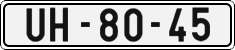 License plate of the Czech Republic, Cars (1960)