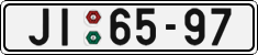 License plate of the Czech Republic, Cars (1960)