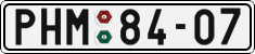 License plate of the Czech Republic, Cars (1960)
