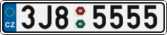 License plate of the Czech Republic, Cars (2001)