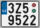 License plate of the Czech Republic, Cars (2001)