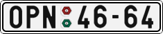 License plate of the Czech Republic, Cars (1960)