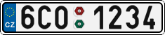 License plate of the Czech Republic, Cars (2001)