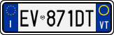 Регистрационен номер от Италия, Автомобили (система 1994г.)