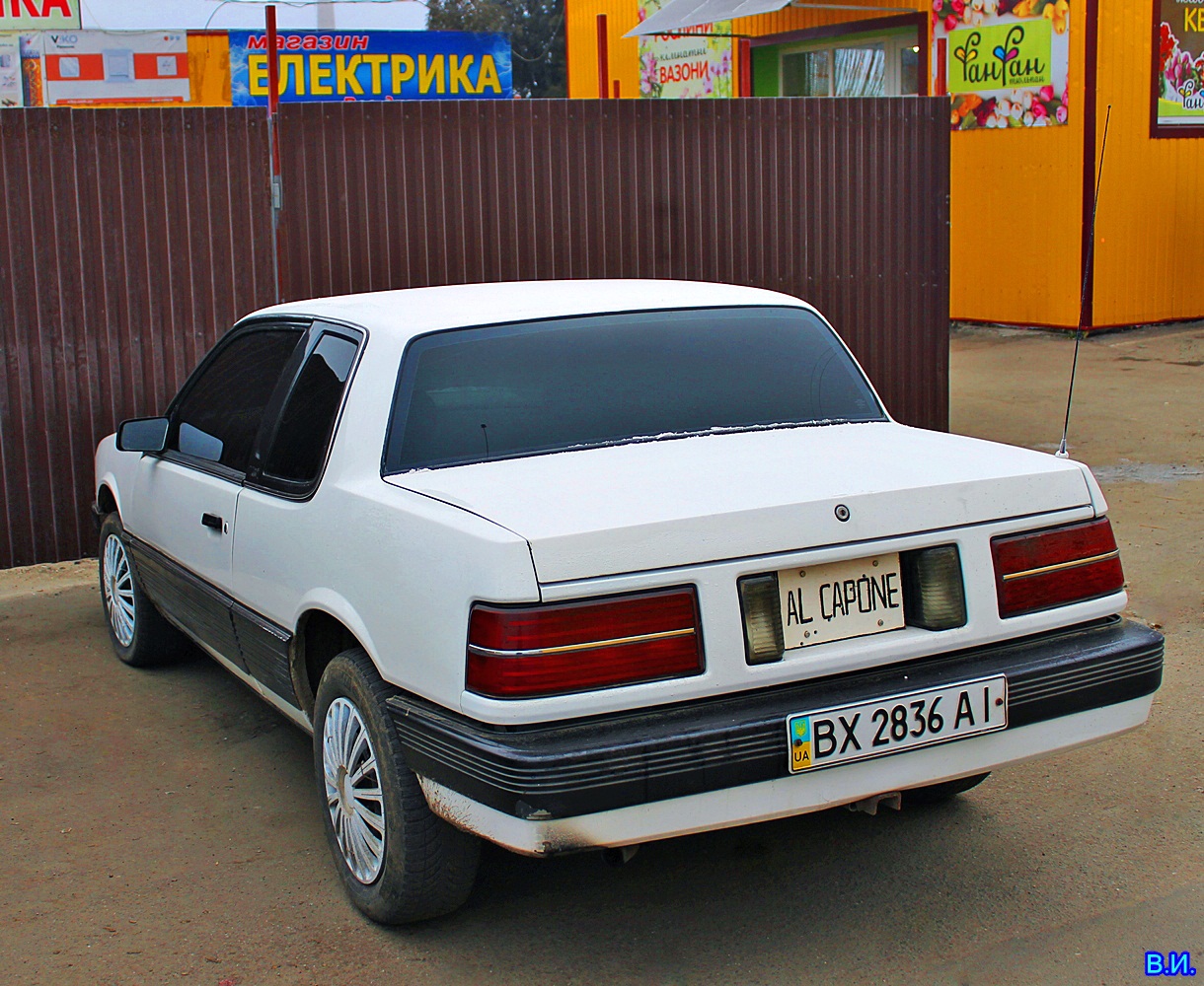 BX 2836 AI, Pontiac Grand Am 3rd gen 2-door Coupé (N-body), 1984–1991