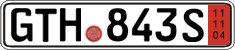 German license plate, Export transit plates