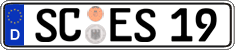 German license plate, Regular plates