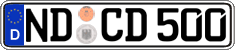 German license plate, Regular plates