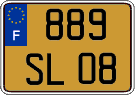 French license plate, FNI