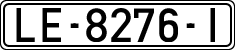 License plates of Spain, 1971 year series