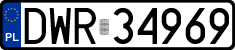 License plates of Poland, Regular car plates