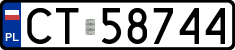 License plates of Poland, Regular car plates