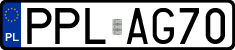 License plates of Poland, Regular car plates