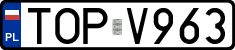 License plates of Poland, Regular car plates