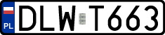 License plates of Poland, Regular car plates