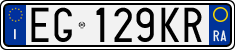 License plate of Italy, Cars (1994 year series)