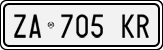 License plate of Italy, Cars (1994 year series)