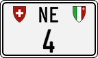 License plate of Switzerland, Cars