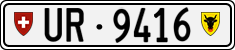 License plate of Switzerland, Cars