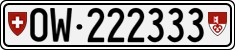 License plate of Switzerland, Cars
