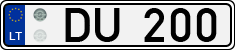 License plate of Lithuania, Trailers