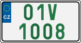 License plate of the Czech Republic, Oldtimers (2001)