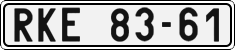License plate of the Czech Republic, Cars (1960)