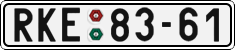 License plate of the Czech Republic, Cars (1960)