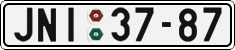 License plate of the Czech Republic, Cars (1960)
