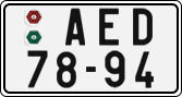 License plate of the Czech Republic, Cars (1960)