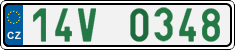 License plate of the Czech Republic, Oldtimers (2001)