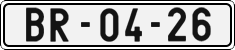 License plate of the Czech Republic, Cars (1960)