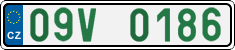 License plate of the Czech Republic, Oldtimers (2001)