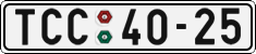 License plate of the Czech Republic, Cars (1960)